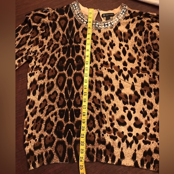 I.N.C., Leopard Print and Rhinestone Sweater - Picture 8 of 8